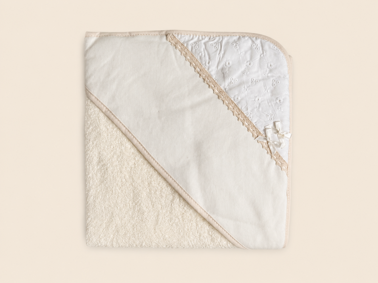 Capa de baño modelo Lazos para bebé – 100% algodón